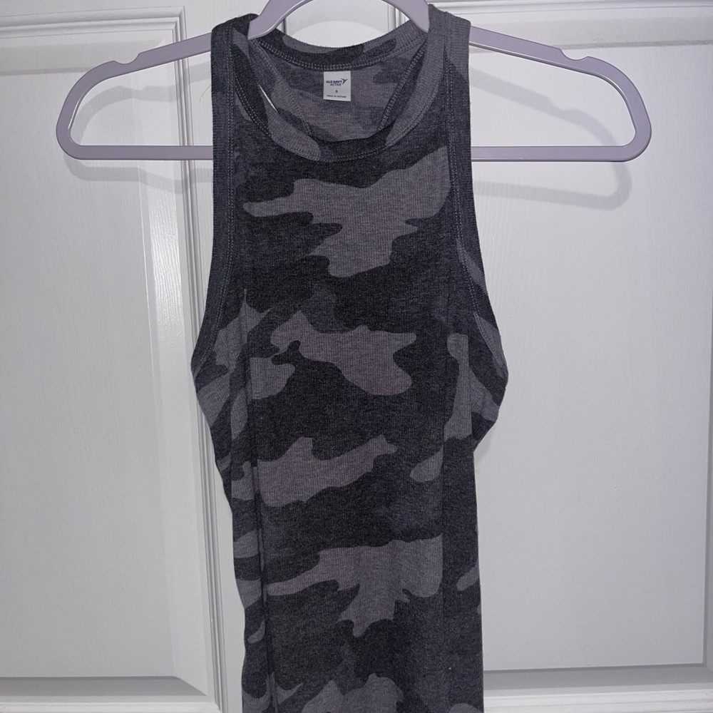 Old Navy Camouflage Tank Top - Dark Gray